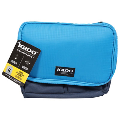 Igloo Blue Collapsible 6 Can Cooler - Each - Image 2