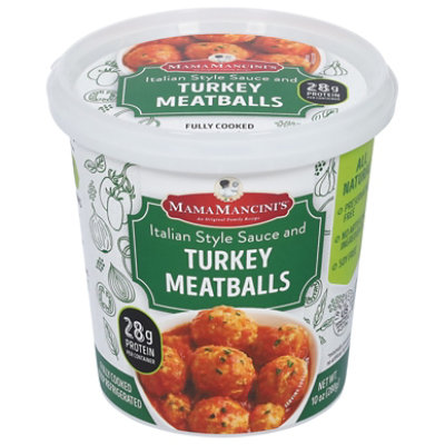 Mama Mancini Italian Style Sauce And Turkey Meatballs - 10 Oz - Image 3