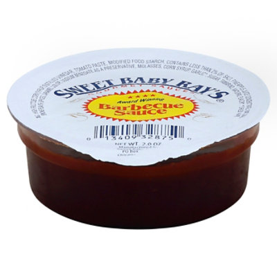 Sweet Baby Rays Original Barbecue Sauce Dipping Individual Cup - 2 Oz