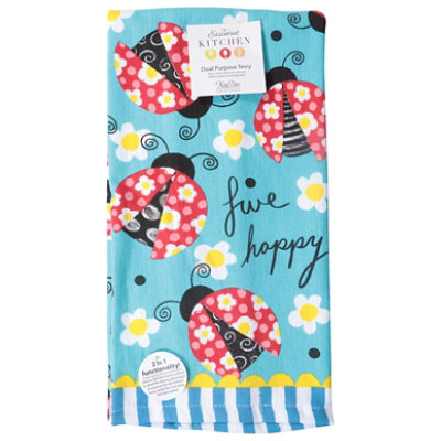 Kay Ladybugs Terry Towel - Each - Image 2