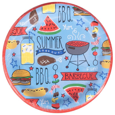 Signature Select Summer Bbq Lunch Plates 8 Count - Each - Image 3