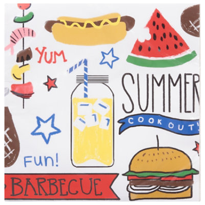 Signature Select Summer Bbq Beverage Napkins 16 Count - Each - Image 2