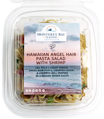 Hawaiian Angel Hair Pasta Salad With Shrimp - 8 Oz - Image 1