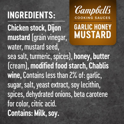 Campbell's Cooking Sauces Garlic Honey Mustard Sauce - 11 Oz - Image 5