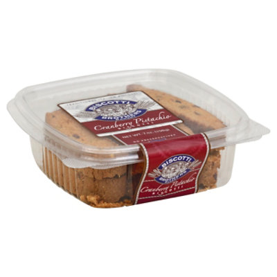 Cranberry Pistachio Biscotti 7 Oz - 8 Piece - Image 1