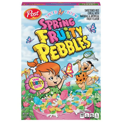 Spring Fruity Pebbles Flavored Cereal - 10 Oz - Image 3