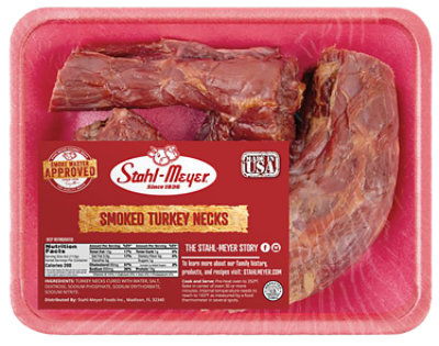 Stahl Meyer Smoked Turkey Necks Tray Pack - 2.00 Lb - Image 1