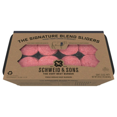 Schweid & Sons Custom Blend Beef Chuck Brisket Sliders - 20 Oz - Image 2