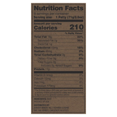 Schweid & Sons Custom Blend Beef Chuck Brisket Sliders - 20 Oz - Image 4