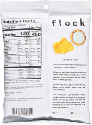 Flock Crisps Chicken Original - 2.5 Oz - Image 6