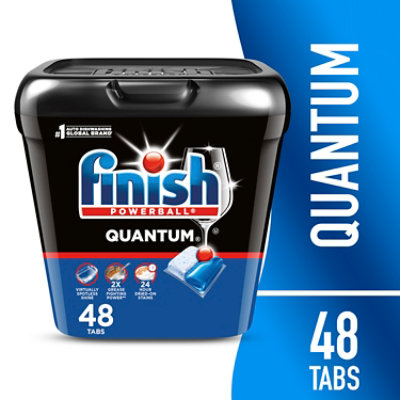Finish Powerball Quantum Dishwasher Detergent Tabs - 48 Count