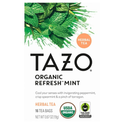 Tazo Tea Bag Refresh Mint - 16 Count - Image 1