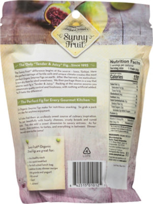 Sunny Fruit Figs Organic - 8.8 Oz - Image 5