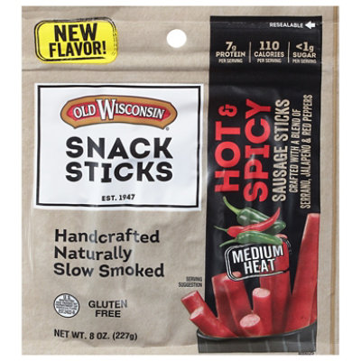 Old Wisconsin Hot and Spicy Snack Sticks - 8 Oz - Image 3