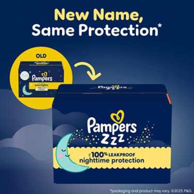Pampers Swaddlers Overnight Diapers Size 6 - 42 Count - Image 2