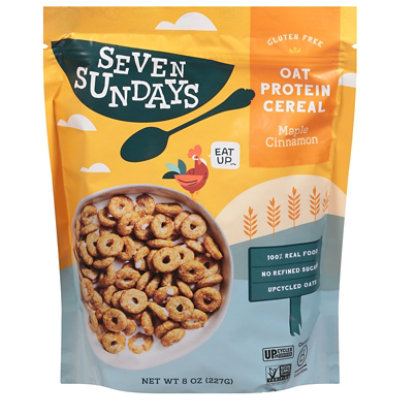 Seven Sundays Oat Cereal Protein Maple Cinnamon - 8 Oz - Image 3