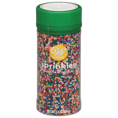 Wilton Sprinkle Nonpareils Rainbow Food Decorative - 7.8 Oz - Image 1