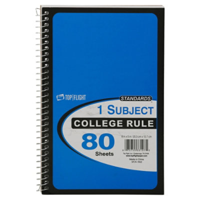 Top Flight College Rule 1 Sub Notebook - Each - Image 3