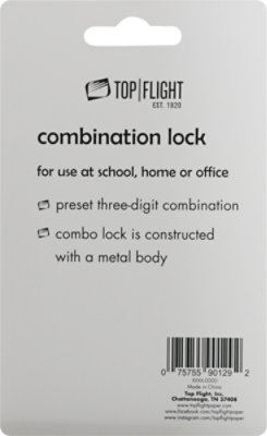 Top Flight Heavy Duty Combination Lock - Each - Image 3