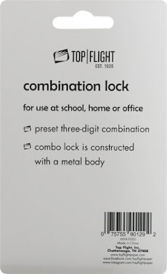 Top Flight Heavy Duty Combination Lock - Each - Image 4