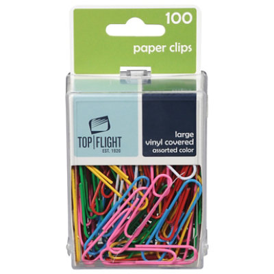 Top Flight Large Vinyl Paper Clips - Each - Image 3