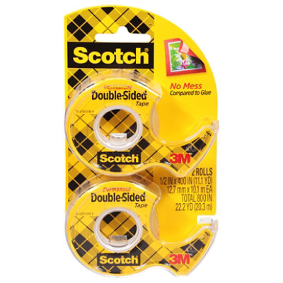 3M Scotch Double Sided Tape 1/2 X 400 - Each - Image 3