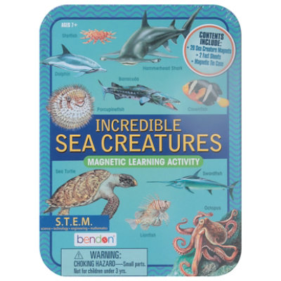 Bendon Sea Creatures Mini Magnetic Tin - Each - Image 3