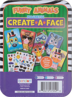 Bendon Animal Funny Faces Magnetic Tin - Each - Image 4