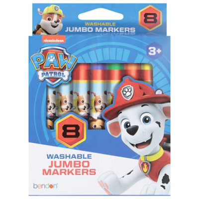 Bendon Paw Patrol 8 Count Jumbo Markers - Each - Image 3