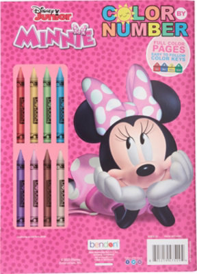 Bendon Disney Minnie Color By Num With Cray - Each - Image 4