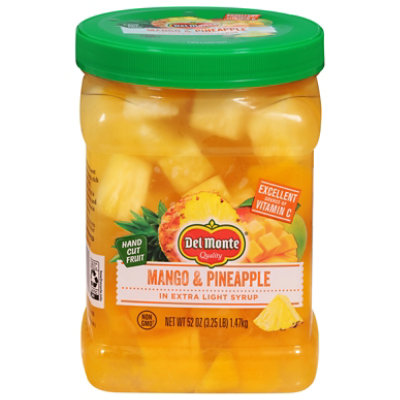 Del Monte Pineapple Mango Chunks in Extra Light Syrup - 52 Oz - Image 2
