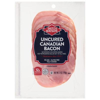 Dietz And Watson Canadian Bacon Slices With Natural Juices - 7 Oz - Image 3