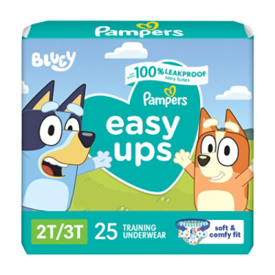 Pampers Easy Ups Training Underwear Boys Size 4 - 25 Count - Image 1