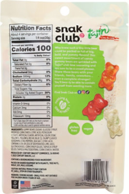 Snak Club Tajin Gummy Bears - 4 Oz - Image 6