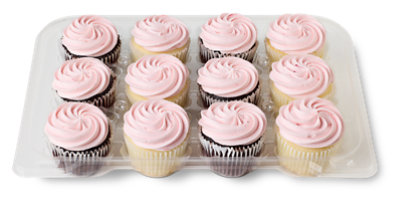 Strawberry Buttercreme Cupcakes Assorted 12 Count - Each - Image 1