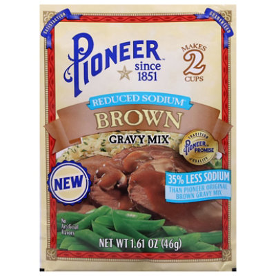 Pioneer Reduced Sodium Brown Gravy Mix - 1.61 Oz - Image 3