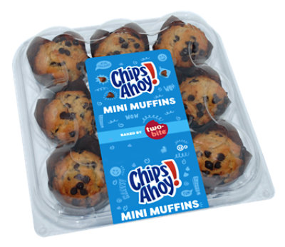 Chips Ahoy Two Bite Muffins 9 Count - 8 Oz - Image 1