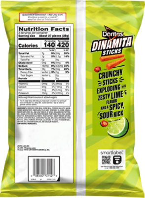 Doritos Dinamita Tangy Fiery Lime - 3 Oz - Image 5