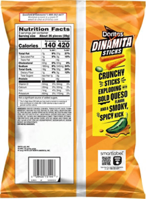 Doritos Dinamita Smoky Chile Queso - 3 Oz - Image 6