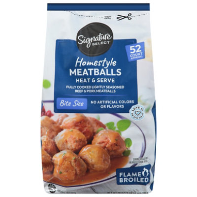 Signature SELECT Meatball Homestyle Bite Size - 26 Oz - Image 3