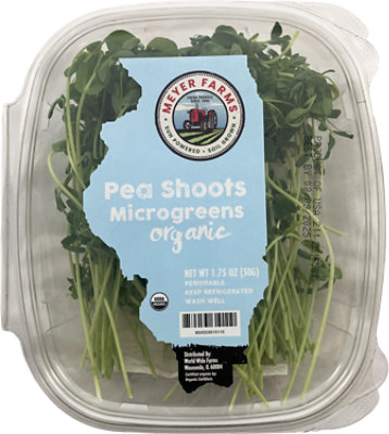 Meyer Farm Microgreen Pea Shoots Organic - 1.75 Oz. - Image 1