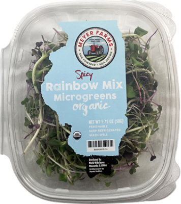 Meyer Farms Microgreen Spicy Rainbow Mix Organic - 1.75 Oz. - Image 1