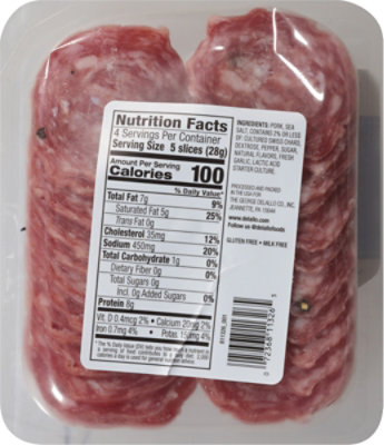 Delallo Sweet Sopressata Coins - 4 Oz. - Image 5