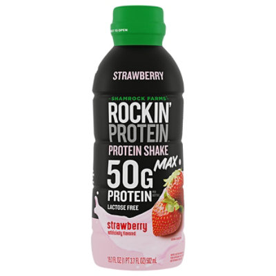 Rockin Protein Strawberry Builder Max 50 Grams - 19.7 Fl. Oz.