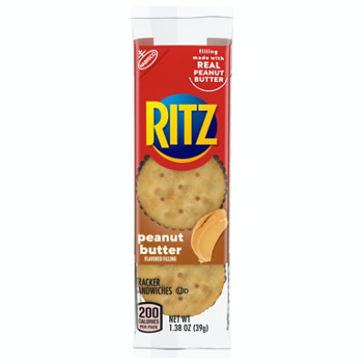 RITZ Crackers Sandwiches Peanut Butter Wrapper - 8-1.38 Oz (Pack of 154) - Image 1