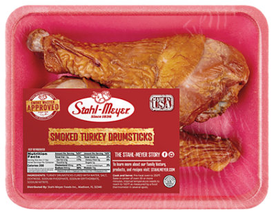 Stahl Meyer Smoked Turkey Drums - 2 Lb - Image 1