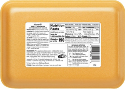 Johnsonville Apple Cinnamon Breakfast Sausage Link - 12 Oz. - Image 5