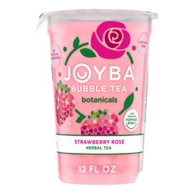 Joyba Bubble Tea Strawberry Rose - 12 Fl. Oz. - Image 1