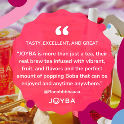 Joyba Bubble Tea Strawberry Rose - 12 Fl. Oz. - Image 5