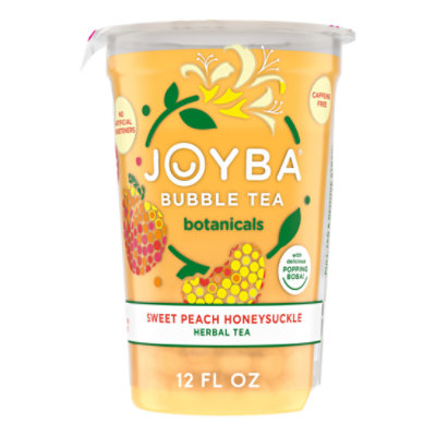 Joyba Bubble Tea Sweet Peach Honeysuckle - 12 Oz. - Image 1